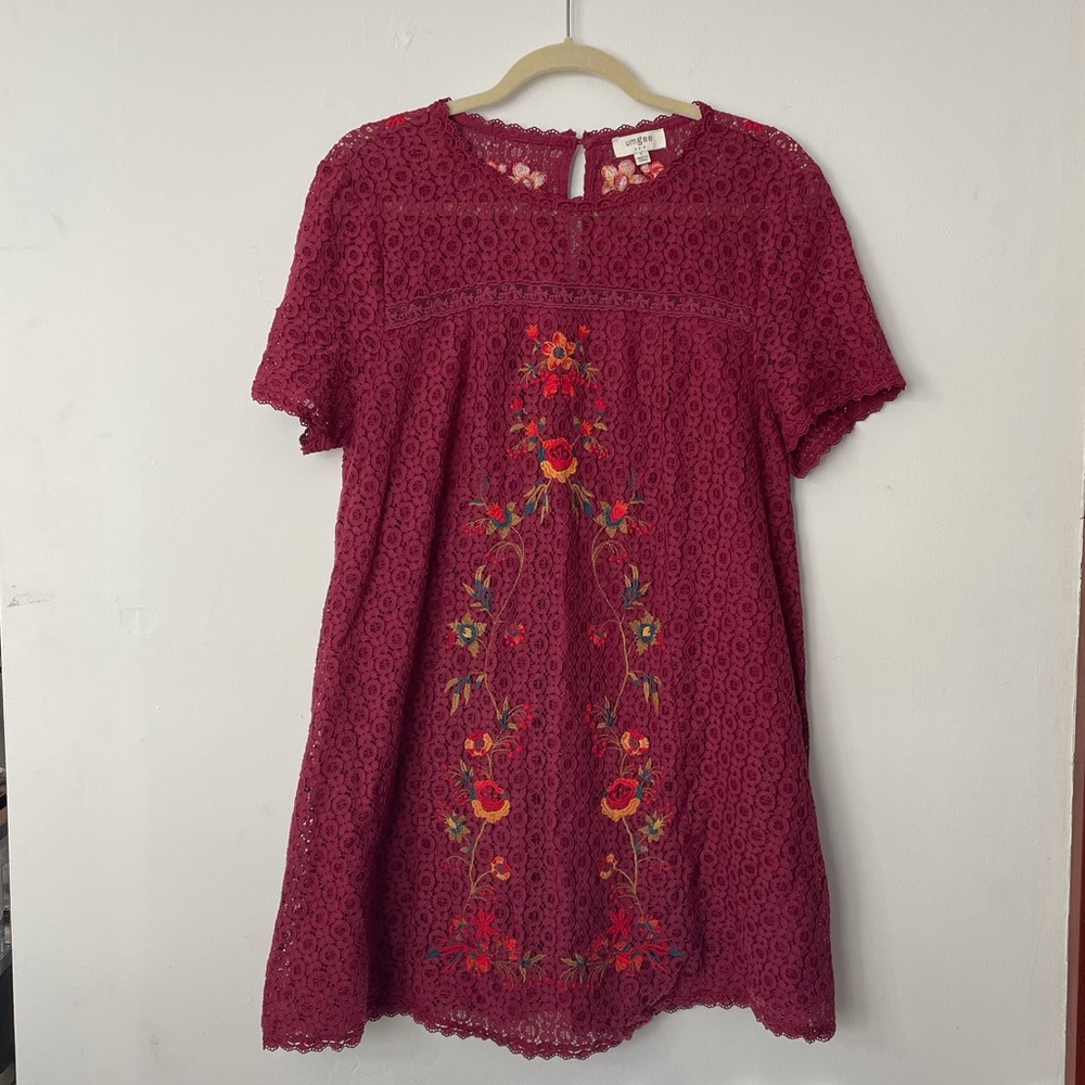 Umgee Large Embroidered Dress